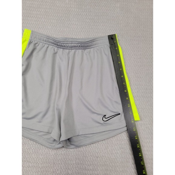 Nike Shorts Womens Small Gray & Yellow Dri Fit Active Gym - Picture 2 of 7
